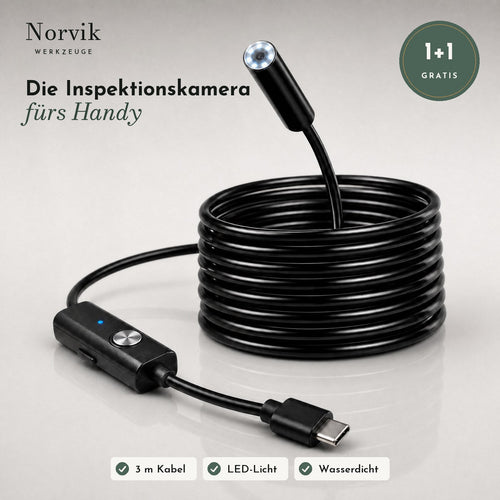 Norvik Insight – Inspektionskamera fürs Handy, 1+1 gratis