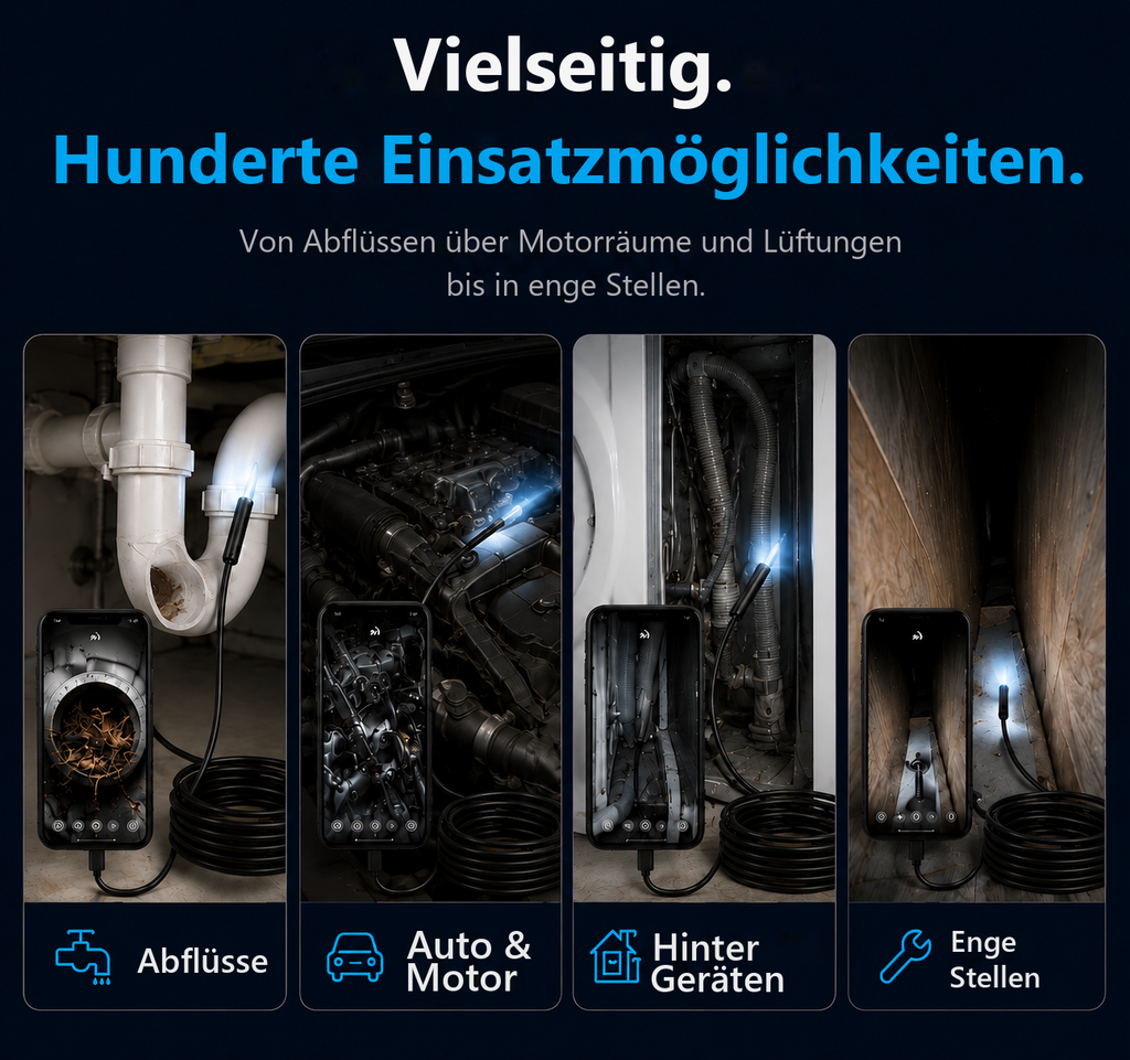 SichtFuchs™ – Inspektionskamera für dein Handy