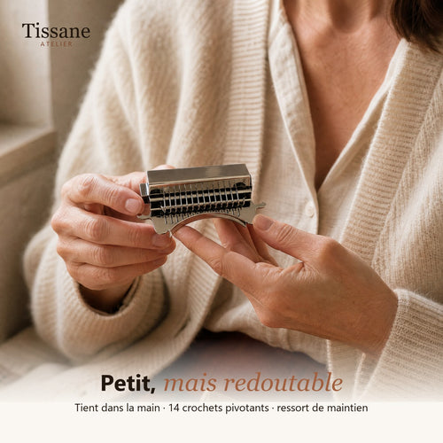 Le Métier Tissane tient dans la main